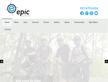 Tablet Screenshot of epiccycleandfitness.com